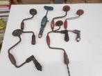 6 stuks uitstekende vintage handboren, Antiek en Kunst, Ophalen of Verzenden