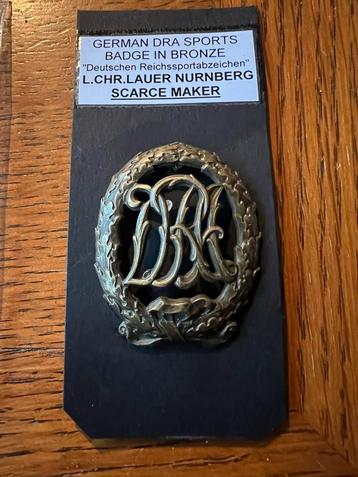 Duits DRA Sportinsigne  - L.CHR.LAUER NURNBERG beschikbaar voor biedingen