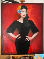Prachtig uniek modern portret, 120X100 cm, Ophalen of Verzenden