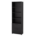 Hele mooie zwarte Brimnes boekenkast, Huis en Inrichting, Ophalen, 50 tot 100 cm, Zo goed als nieuw, Met lade(s)