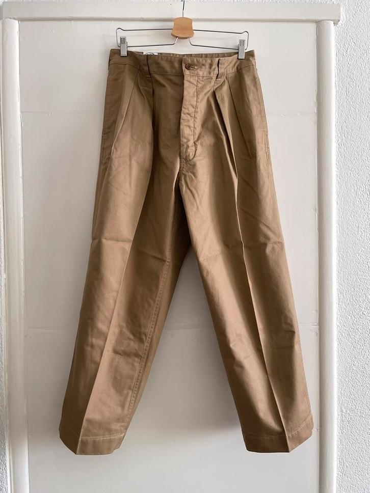 Gypsy & Sons M52 Ventile Chino rrl lvc orslow visvim alden, Kleding | Heren, Broeken en Pantalons, Nieuw, Maat 52/54 (L), Beige