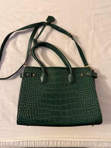 Groene Tas met Croco-print beschikbaar voor biedingen