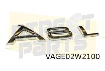 Audi A8 embleem tekst "A8L" (2ZZ chrome) achterzijde Origine beschikbaar voor biedingen