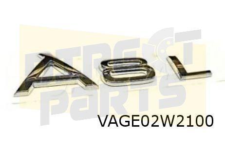 Audi A8 embleem tekst "A8L" (2ZZ chrome) achterzijde Origine, Auto-onderdelen, Carrosserie en Plaatwerk, Audi, Nieuw, Verzenden