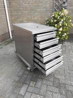 Gereedschapkar 6ladig RVS ladekast toolbox gereedschapwagen, Ophalen, Gebruikt
