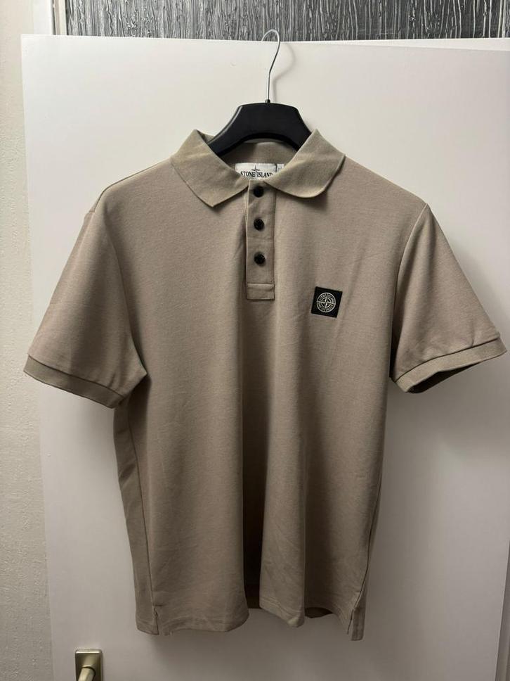 Stone Island polo beige maat L, Kleding | Heren, Polo's, Zo goed als nieuw, Maat 52/54 (L), Beige, Ophalen of Verzenden
