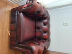 Chesterfield stoelen/fauteuils te koop per st of samen, Huis en Inrichting, Fauteuils, Gebruikt, Leer, 75 tot 100 cm, Ophalen