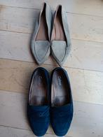 2x Flattered Gabor 38 loafers navy beige suède, Gabor, Ophalen of Verzenden, Gedragen, Instappers