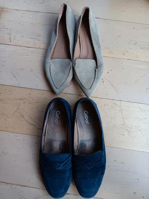 2x Flattered Gabor 38 loafers navy beige suède, Kleding | Dames, Schoenen, Gedragen, Instappers, Beige, Ophalen of Verzenden