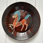 Bord Wandbord Vintage Keramiek Paard, Antiek en Kunst, Ophalen of Verzenden