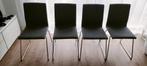 Eetkamerstoelen 4x Ikea Lillanas grijze, Huis en Inrichting, Ophalen of Verzenden, Gebruikt, Grijs, Vier