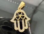 Prachtige 14 karaats gouden fatima hand hanger, Ophalen of Verzenden, Nieuw, Goud, Goud