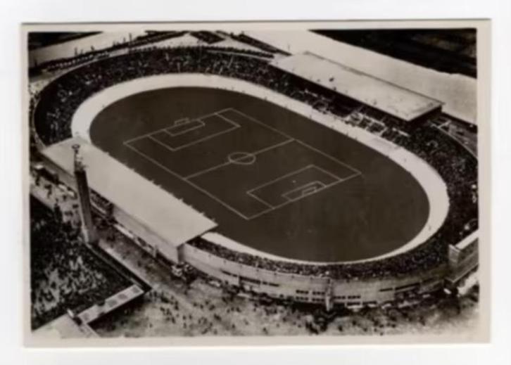 Voetbalplaat Amsterdam Olympisch Stadion Ajax Luchtfoto., Verzamelen, Overige Verzamelen, Zo goed als nieuw, Ophalen of Verzenden