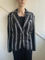 Sophia Pigozzi blazer zwart wit gestreept maat 44, Kleding | Dames, Sophia Pigozzi, Zwart, Maat 42/44 (L), Ophalen of Verzenden