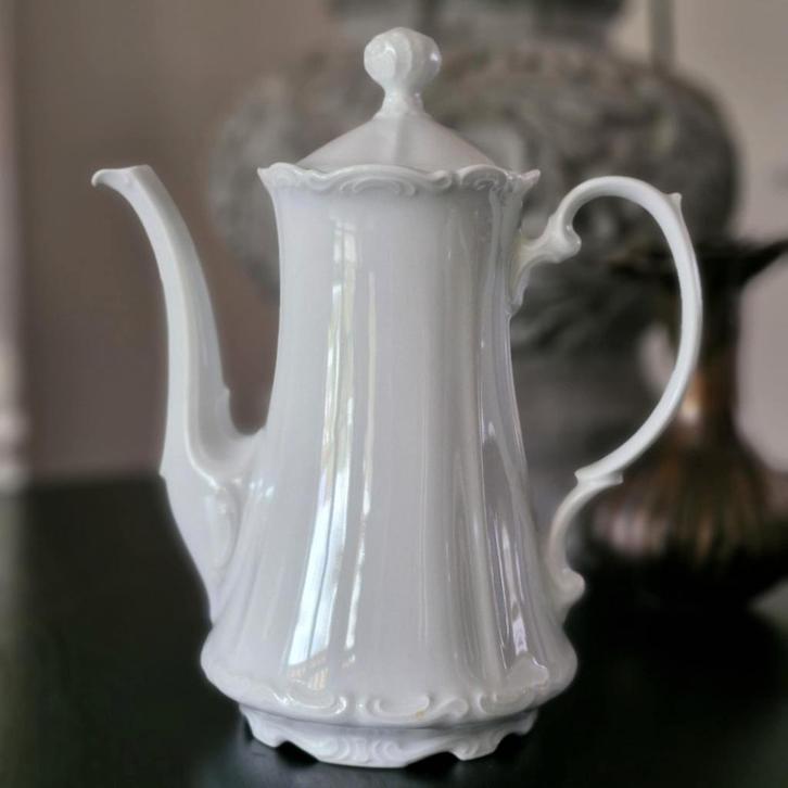 Mitterteich Bavaria Koffiepot Wit, Antiek en Kunst, Antiek | Porselein, Ophalen of Verzenden