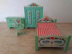 vintage set poppenhuismeubels Jean W. Germany, Verzamelen, Poppenhuizen en Toebehoren, Ophalen of Verzenden, Gebruikt, Poppenhuis