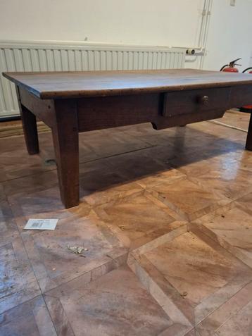 Antieke boeren salontafel, Eiken beschikbaar voor biedingen