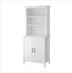 IKEA Brusali hoge buffetkast wit, Ophalen, Gebruikt, 50 tot 100 cm, 150 tot 200 cm
