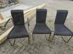 Drie gebruikte design stoelen, Ophalen, Gebruikt, Drie, Zwart
