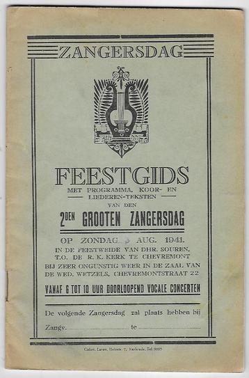 Kerkrade Chevremont 1941: Feestgids Zangersdag  beschikbaar voor biedingen