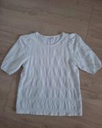 Numph shirt top wit broderie maat s / 36, Wit, Ophalen of Verzenden, Zo goed als nieuw, Korte mouw