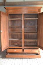 Prachtige grote antieke eiken houten Louis Philippe kast., Antiek en Kunst, Antiek | Meubels | Kasten, Verzenden