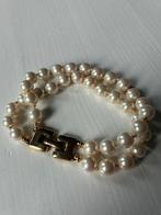 Parelarmband armband faux parels Monet vintage, Ophalen of Verzenden, Zo goed als nieuw, Goud, Overige materialen