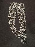 Zwart witte zebraprint broek stretch maat 36, H&M, Zwart, Ophalen of Verzenden, Zo goed als nieuw