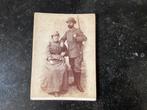 Kabinetfoto Jager met vrouw Alfred Sieglitz 1895 ?, Gebruikt, Foto, Ophalen of Verzenden, Voor 1940