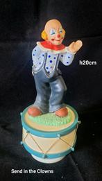Muziekdoos Clown op Trommel, Antiek en Kunst, Ophalen of Verzenden