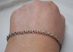Zilveren vintage jasseron armbandje nr.1084, Sieraden, Tassen en Uiterlijk, Armbanden, Verzenden, Gebruikt, Zilver, Zilver