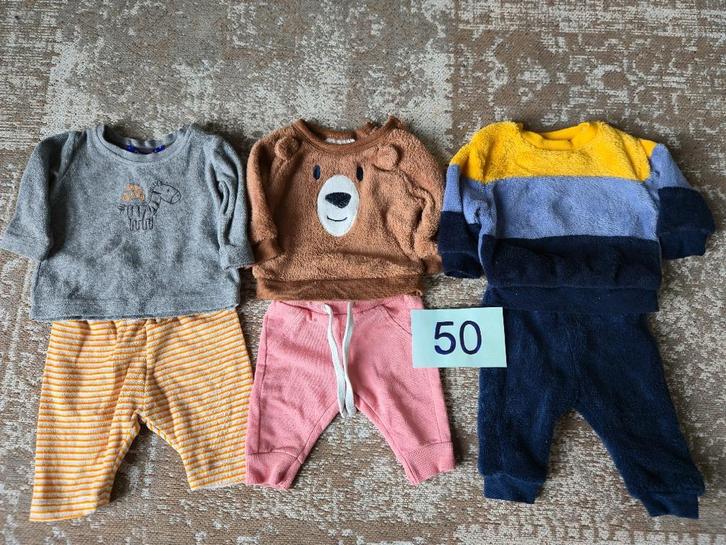 maat 50 - 6 stuks- babykleding winter, Kinderen en Baby's, Babykleding | Baby-kledingpakketten, Zo goed als nieuw, Maat 50, Ophalen of Verzenden