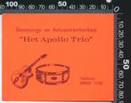 Sticker: Stemmings en Amusementsorkest Het Apollo Trio (4), Verzamelen, Stickers, Ophalen of Verzenden, Zo goed als nieuw, Bedrijf of Vereniging