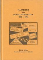 D. de Vries - Naamlijst van postale Etiketten, Ophalen of Verzenden, Catalogus