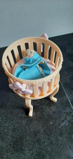 barbie  ronde wieg / box met baby, Ophalen of Verzenden, Zo goed als nieuw, Barbie