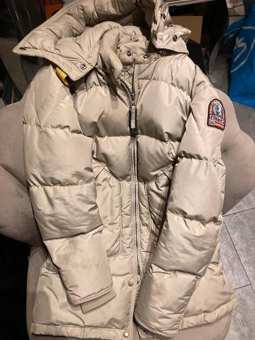 Parajumper jas jong smal z.g.a.n. maat jong smal, Kleding | Dames, Jassen | Winter, Zo goed als nieuw, Maat 36 (S), Beige, Ophalen of Verzenden