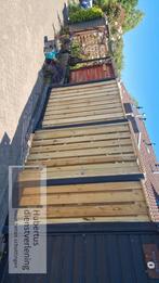 Hout Beton Schutting, Ophalen of Verzenden, 3 tot 6 meter, Hout, 1 tot 2 meter