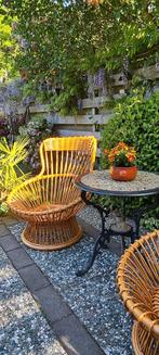 Set tuin fauteuils bamboe look, Kunststof, Nieuw, Stoel, Tuinset