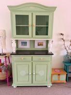 Licht groene buffetkast, Ophalen, Gebruikt, Met deur(en), 50 tot 100 cm