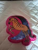 Paardenkussen - Roze met pailletten, Huis en Inrichting, Ophalen of Verzenden, Zo goed als nieuw, Roze, Overige vormen