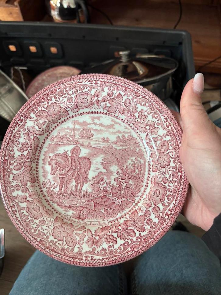 12 Four Seasons gebaksbordjes - Engels aardewerk, Antiek en Kunst, Antiek | Servies compleet, Ophalen