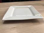 Horeca borden vierkant 30 x 30 cm wit, merk Rasteli, Ophalen of Verzenden, Zo goed als nieuw, Bord(en)