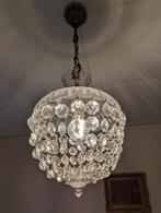 Kristallen hanglamp, Huis en Inrichting, Lampen | Hanglampen, Gebruikt, Vintage, 50 tot 75 cm, Ophalen