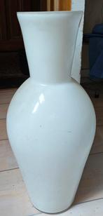 Grote witte glazen vaas, Ophalen, 50 tot 75 cm, Wit, Nieuw