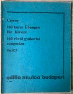 CZERNY 160 kurze Übungen für Klavier Op. 821, Muziek en Instrumenten, Bladmuziek, Ophalen of Verzenden, Gebruikt