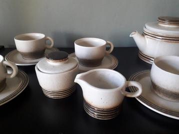 15 delig Mid century vintage Gerzit West Germany servies  beschikbaar voor biedingen