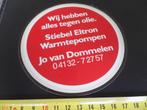 sticker Uden  Jo van Dommelen SIEBEL ELCTRON Warmtepompen, Ophalen, Zo goed als nieuw, Bedrijf of Vereniging