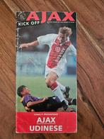 Programma Uefa-Cup Ajax - Undinese 1997-1998, Ophalen of Verzenden, Zo goed als nieuw, Ajax, Boek of Tijdschrift