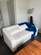2-zits slaapbank in boucléstof, Huis en Inrichting, Slaapkamer | Slaapbanken, Ophalen, 180 cm, Crème, Overige maten
