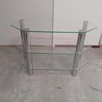 Mooie glazen TV meubel - bijzet/ salon tafel., Ophalen, Zo goed als nieuw